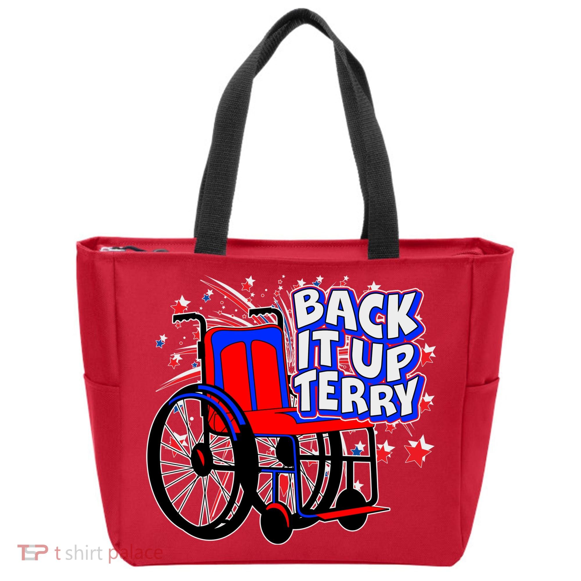 Back It Up Terry Fireworks Wheelchair Tote Bag