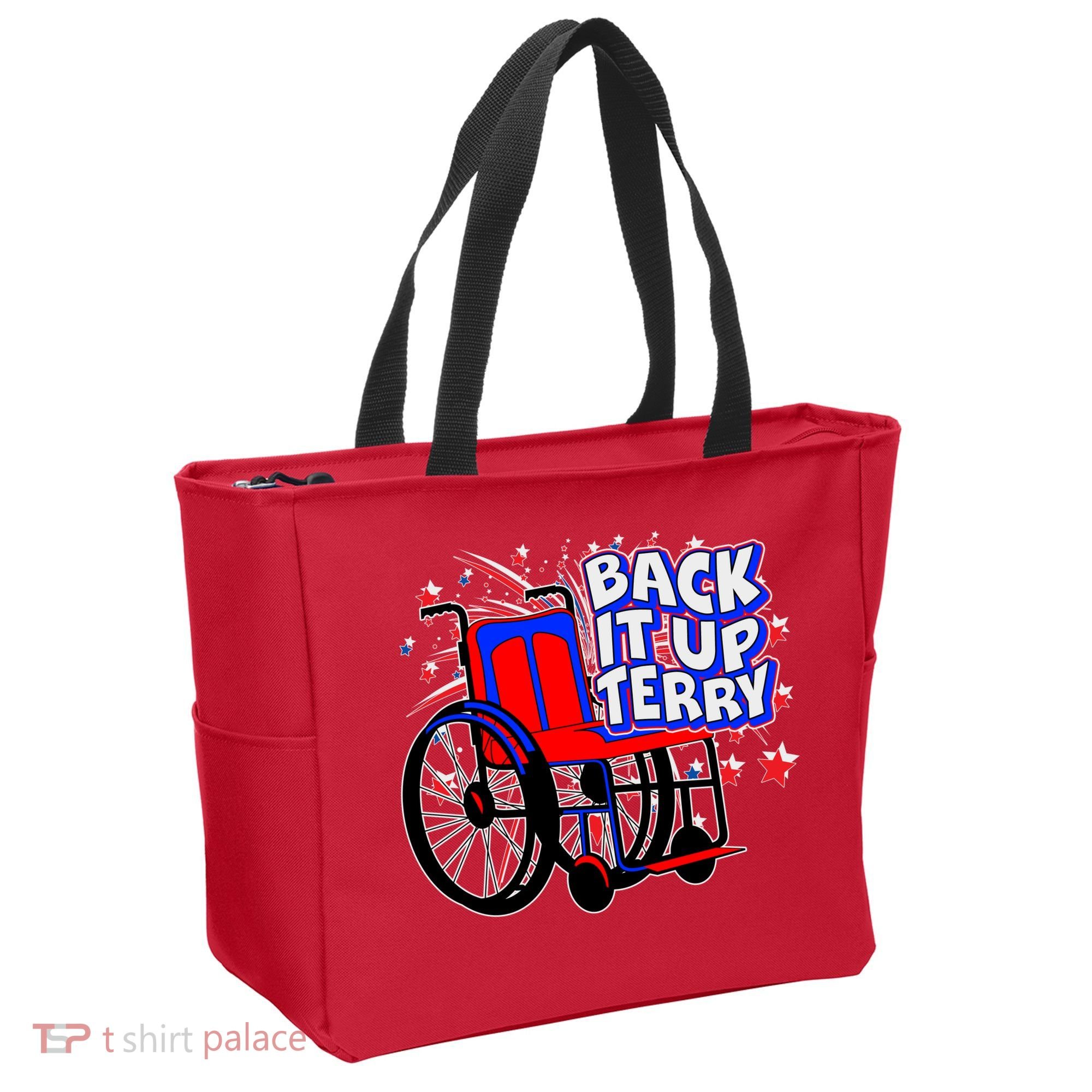 Back It Up Terry Fireworks Wheelchair Tote Bag