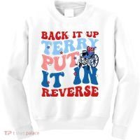 Back It Up Terry Put It In Reverse Funny 4th Of July Kids Sweatshirt thumb 0