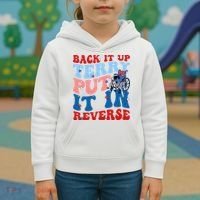 Back It Up Terry Put It In Reverse Funny 4th Of July Kids Hoodie thumb 3