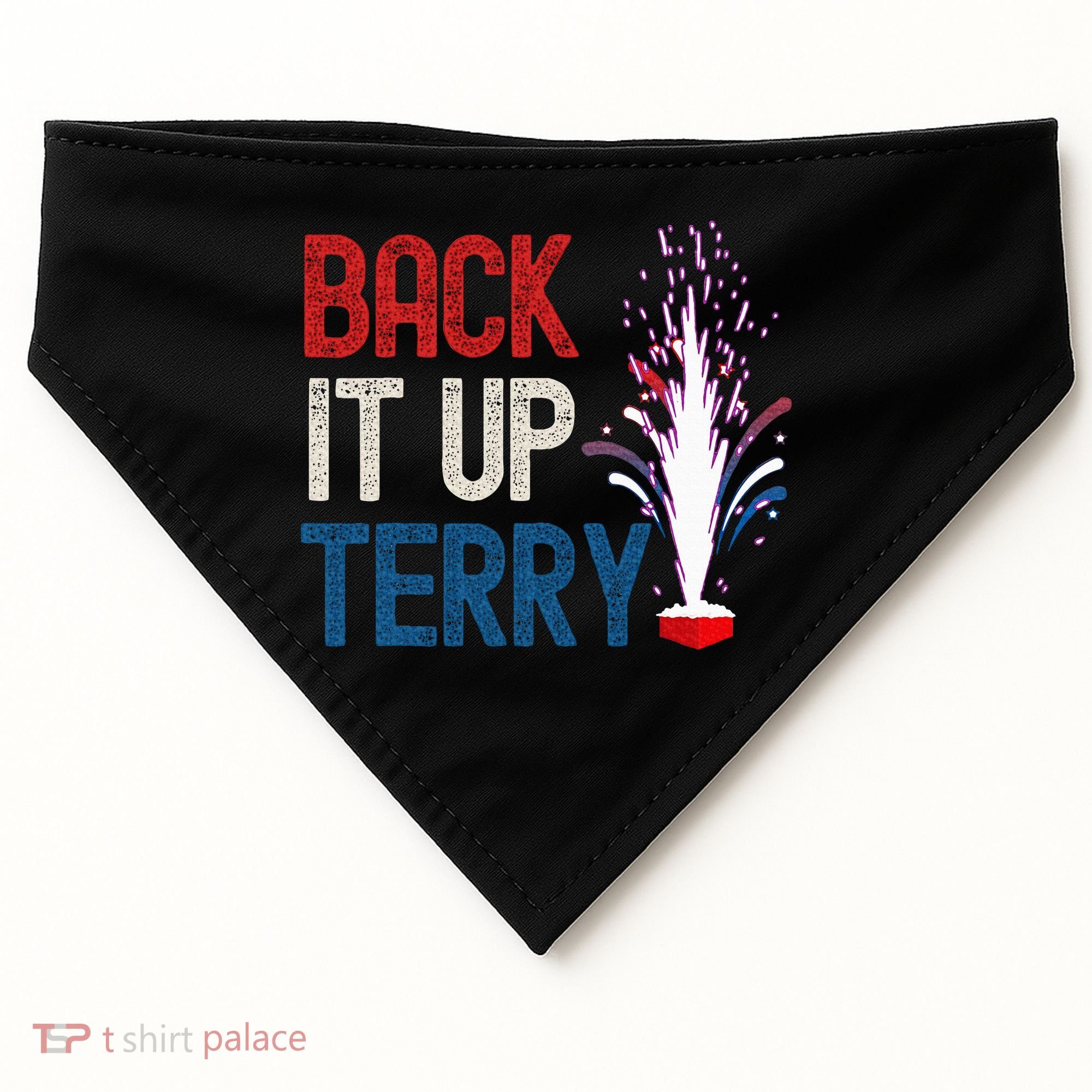 Back It Up Terry 4th Of July USA-Made Doggie Bandana