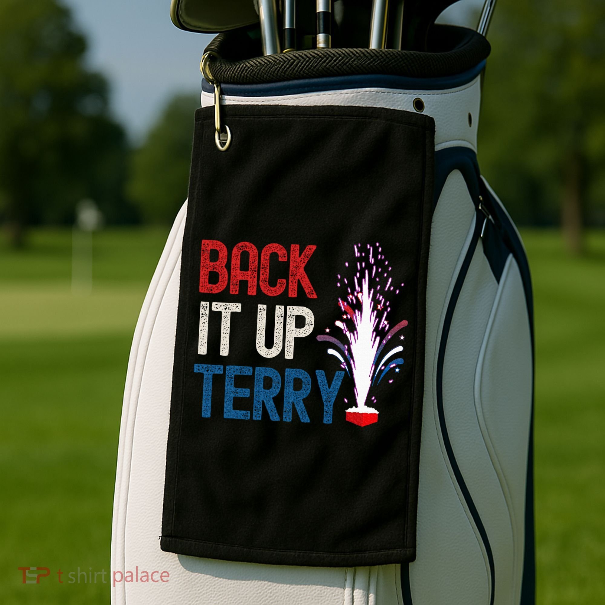 Back It Up Terry 4th Of July Golf Towel