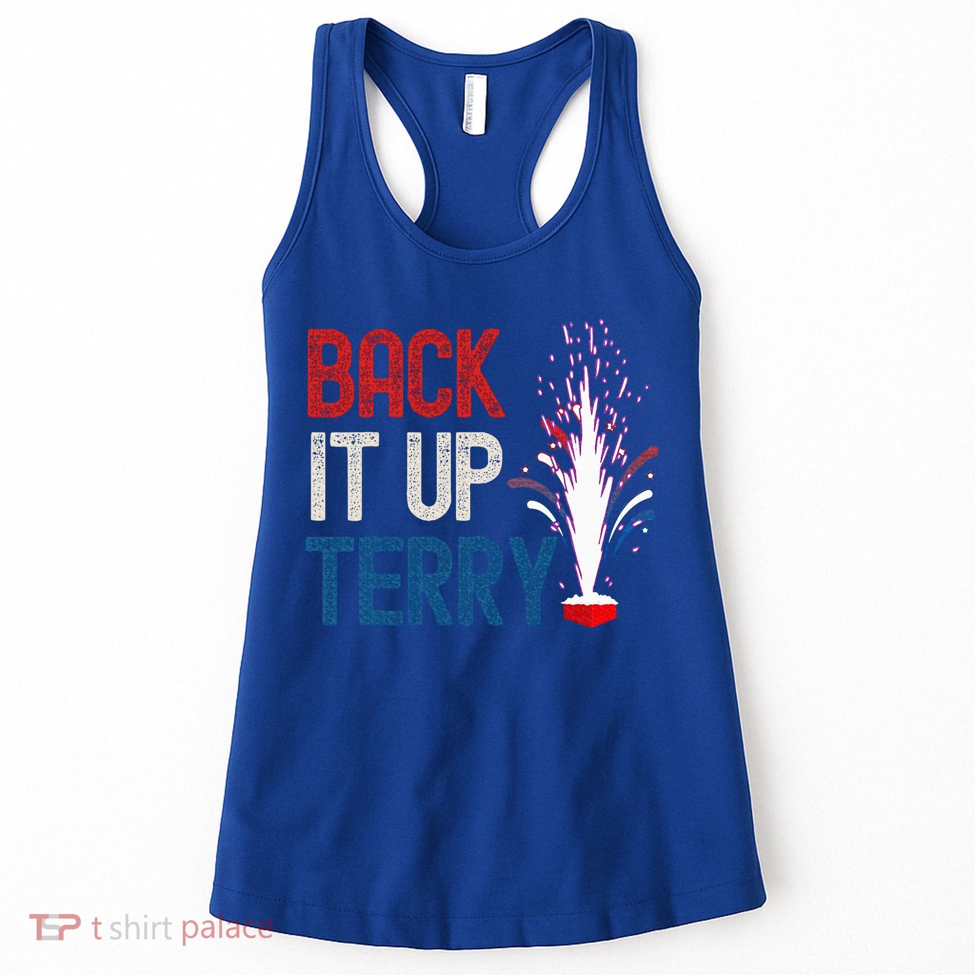 Back It Up Terry 4th Of July Women's Tank Top