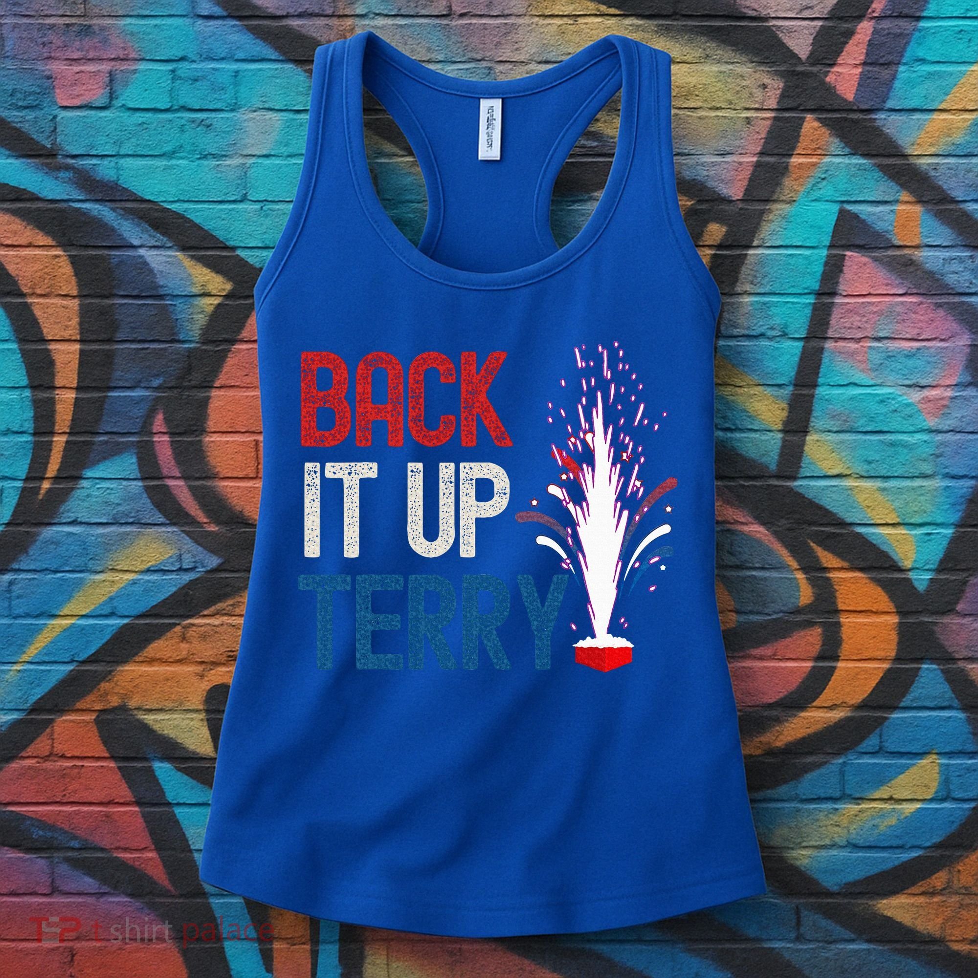 Back It Up Terry 4th Of July Women's Tank Top
