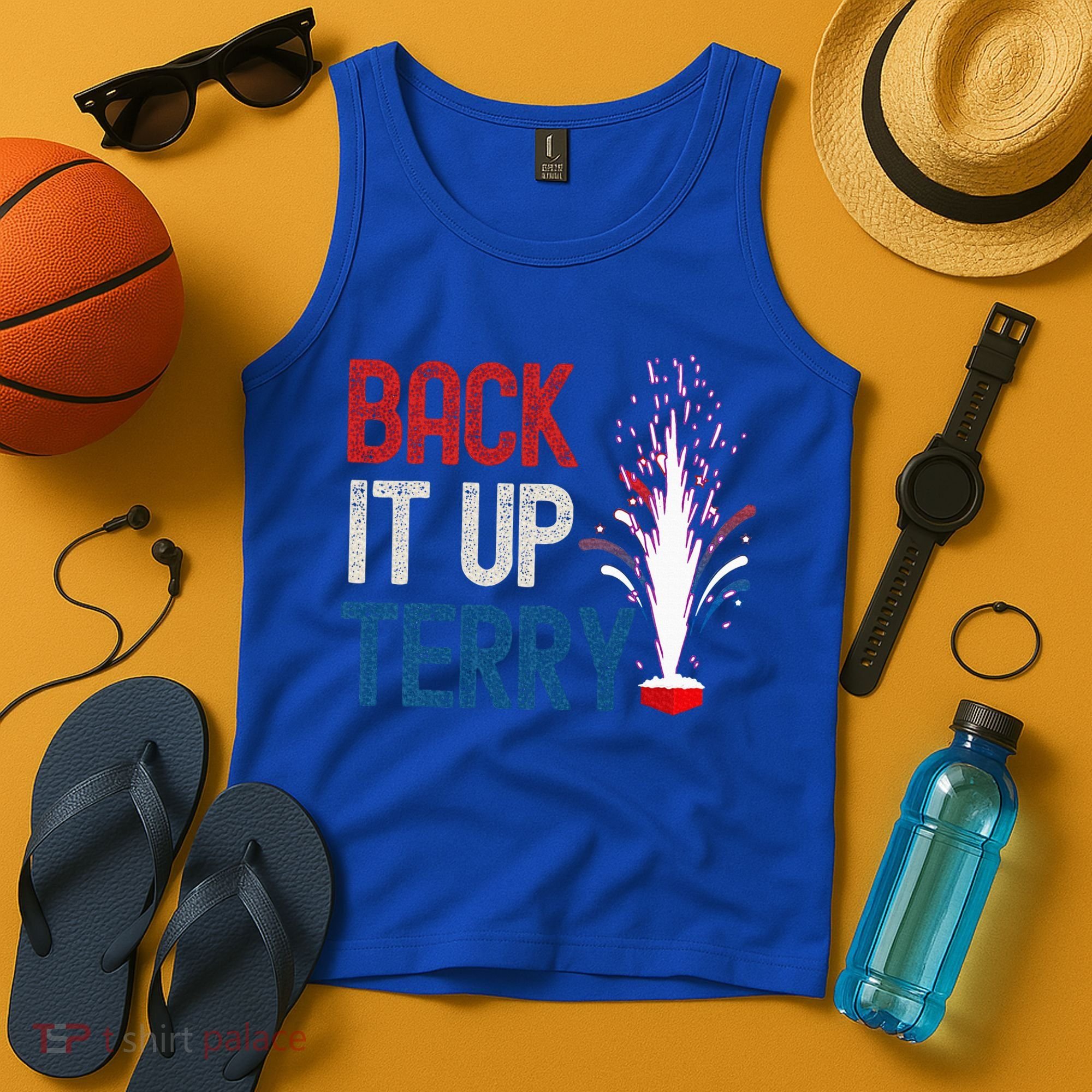 Back It Up Terry 4th Of July Tank Top