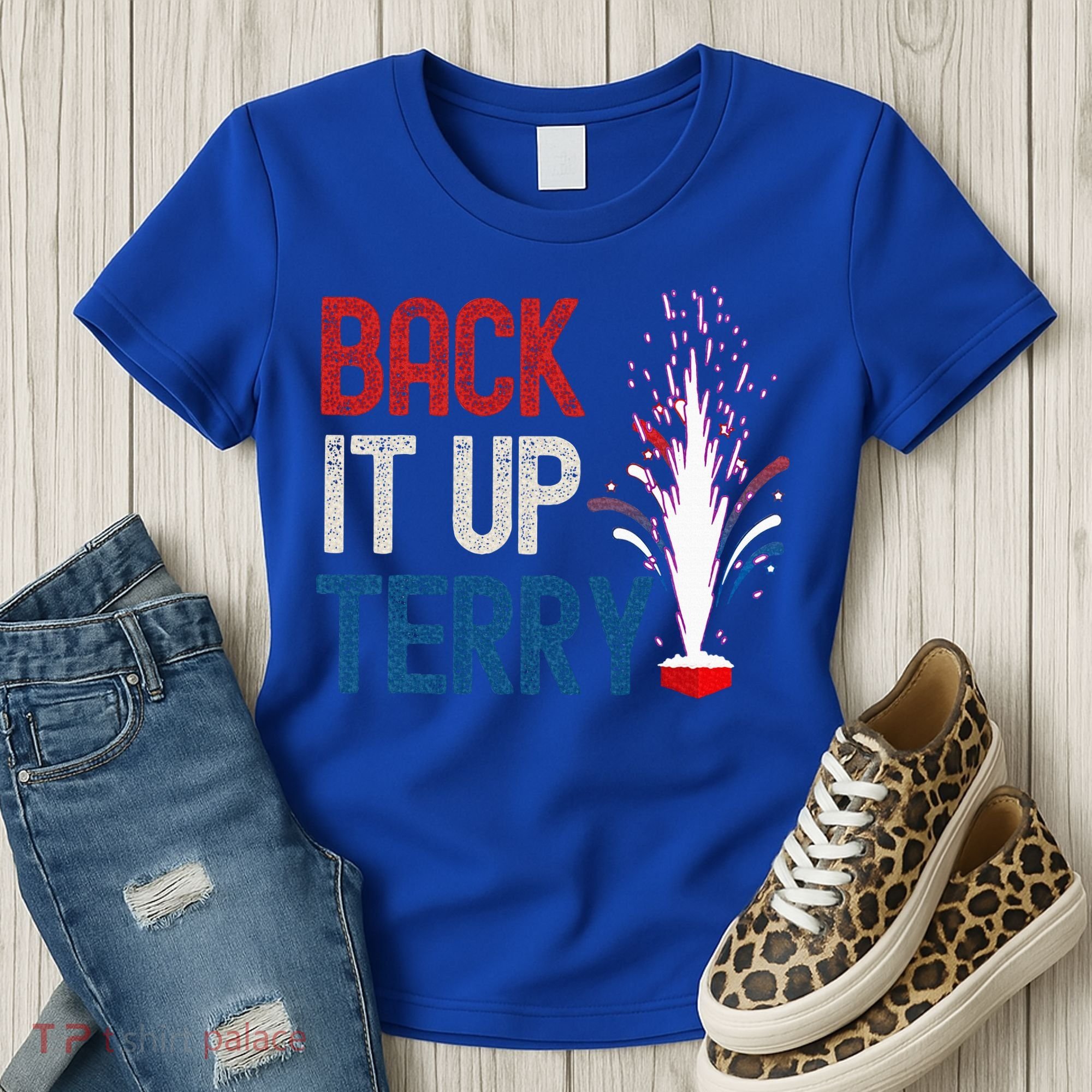 Back It Up Terry 4th Of July Women's T-Shirt