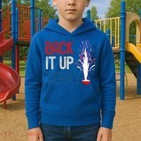 Back It Up Terry 4th Of July Kids Hoodie thumb 2