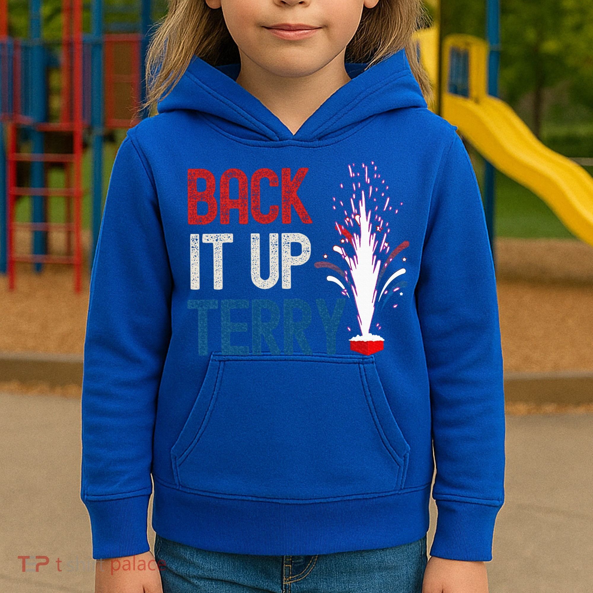 Back It Up Terry 4th Of July Kids Hoodie