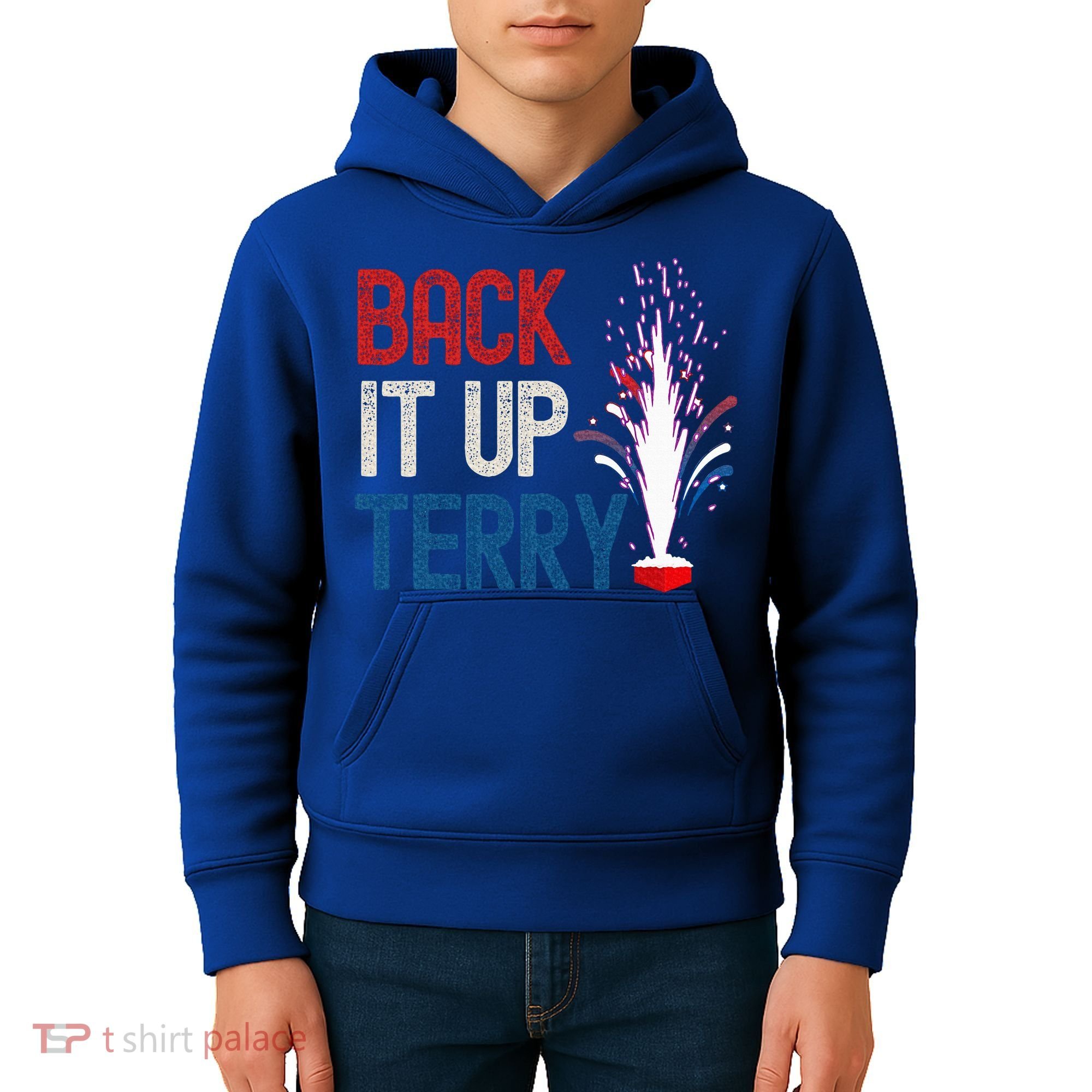 Back It Up Terry 4th Of July Kids Hoodie