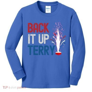 Back It Up Terry 4th Of July Kids Long Sleeve Shirt