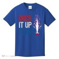 Back It Up Terry 4th Of July Kids T-Shirt thumb 0
