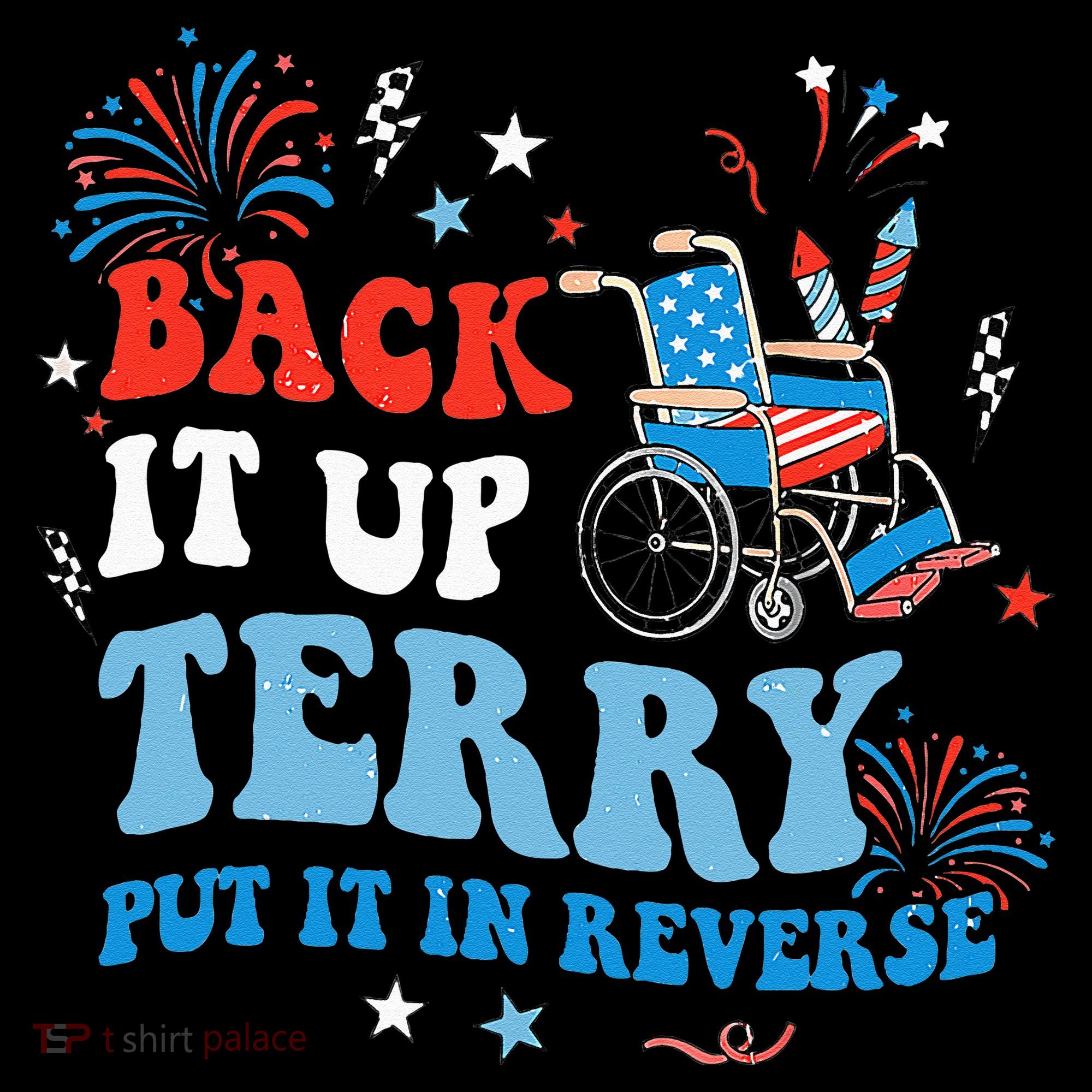 Back It Up Terry Put It In Reverse 4th Of July Women's Hoodie