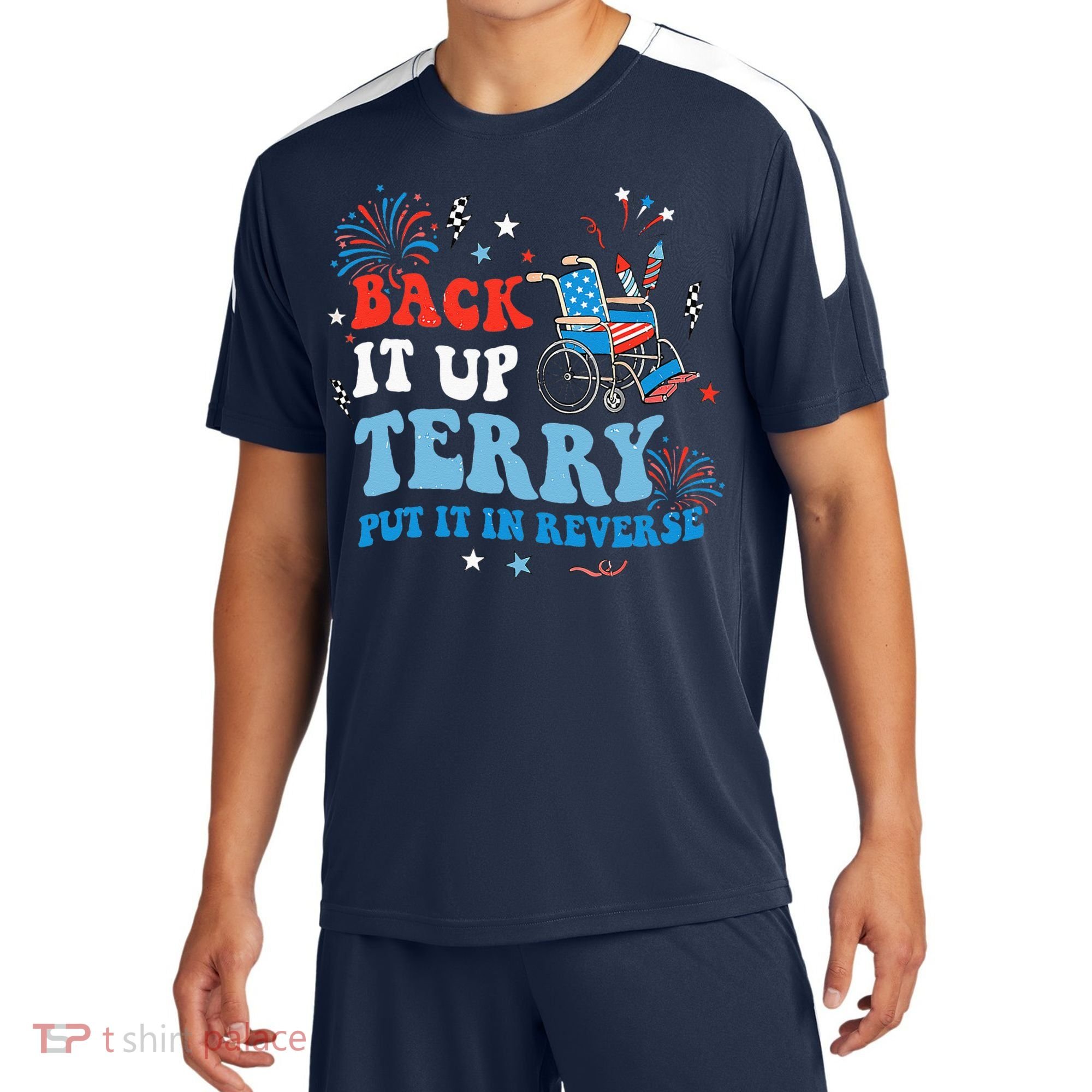Back It Up Terry Put It In Reverse 4th Of July Sport-Tek Competitor United Soccer Jersey