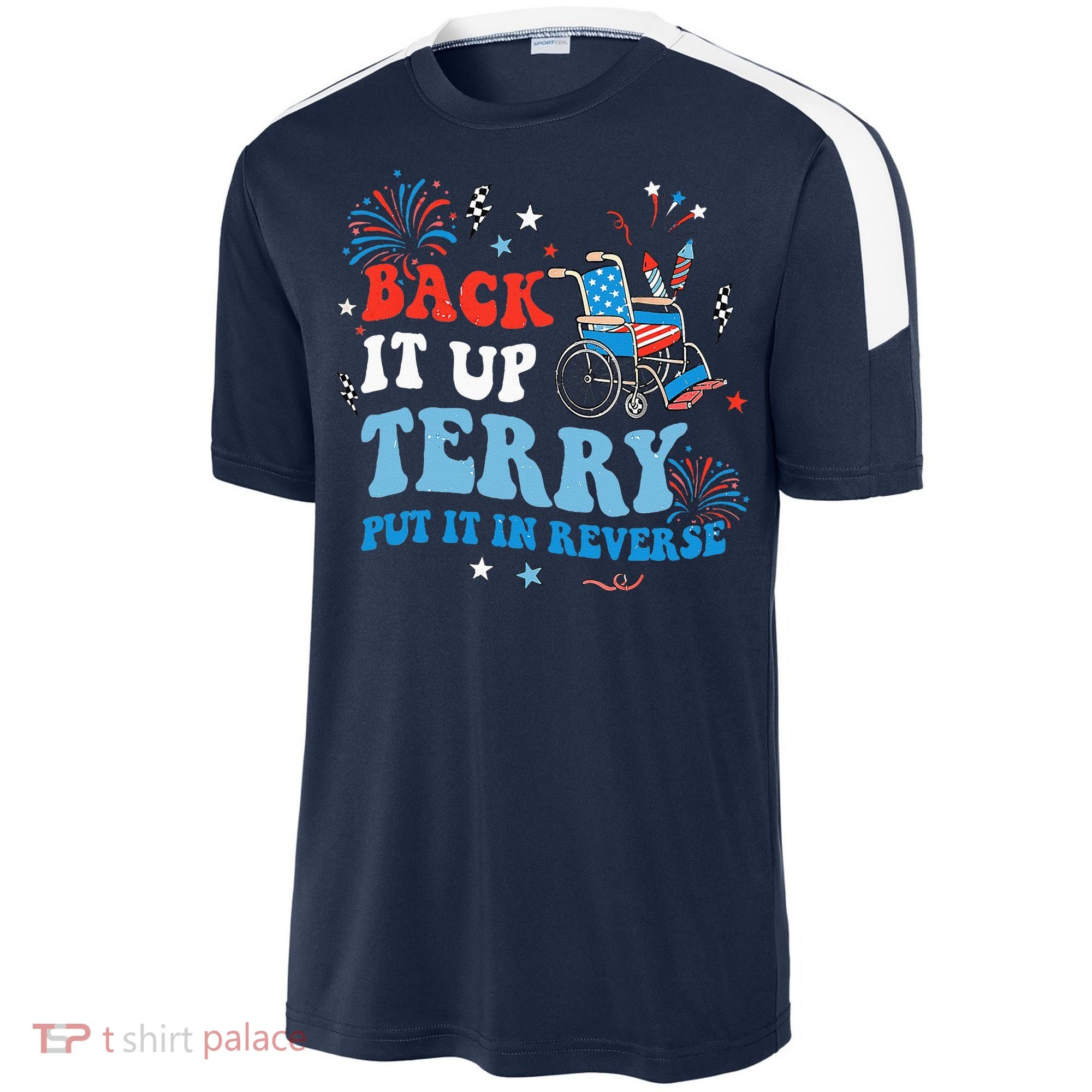 Back It Up Terry Put It In Reverse 4th Of July Sport-Tek Competitor United Soccer Jersey