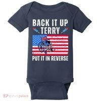 Back It Up Terry Put It In Reverse 4th Of July Usa Baby Bodysuit thumb 0