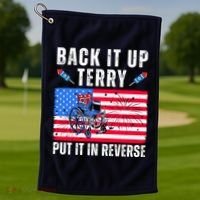 Back It Up Terry Put It In Reverse 4th Of July Usa Golf Towel thumb 1