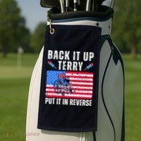 Back It Up Terry Put It In Reverse 4th Of July Usa Golf Towel thumb 2