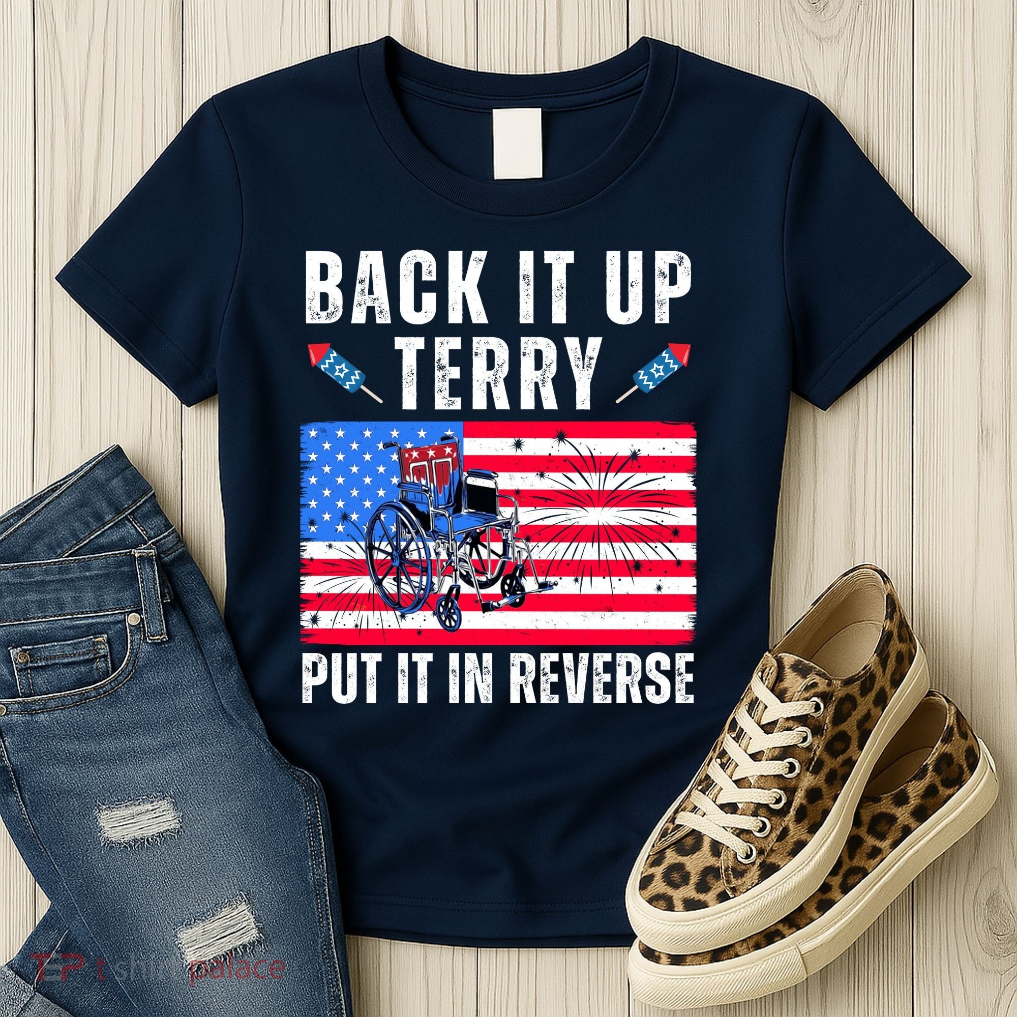 Back It Up Terry Put It In Reverse 4th Of July Usa Women's T-Shirt