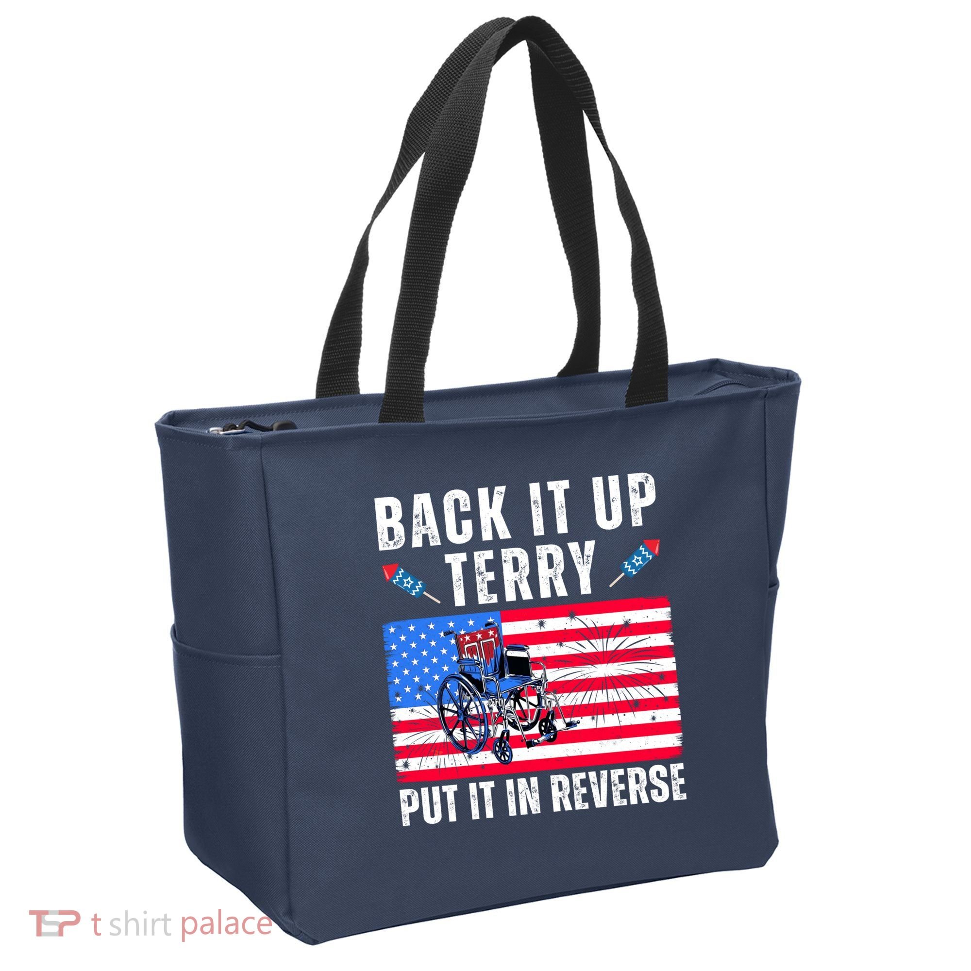 Back It Up Terry Put It In Reverse 4th Of July Usa Tote Bag
