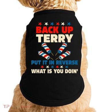 Back It Up Terry Put It In Reverse July 4th Fireworks Terry Doggie Tank