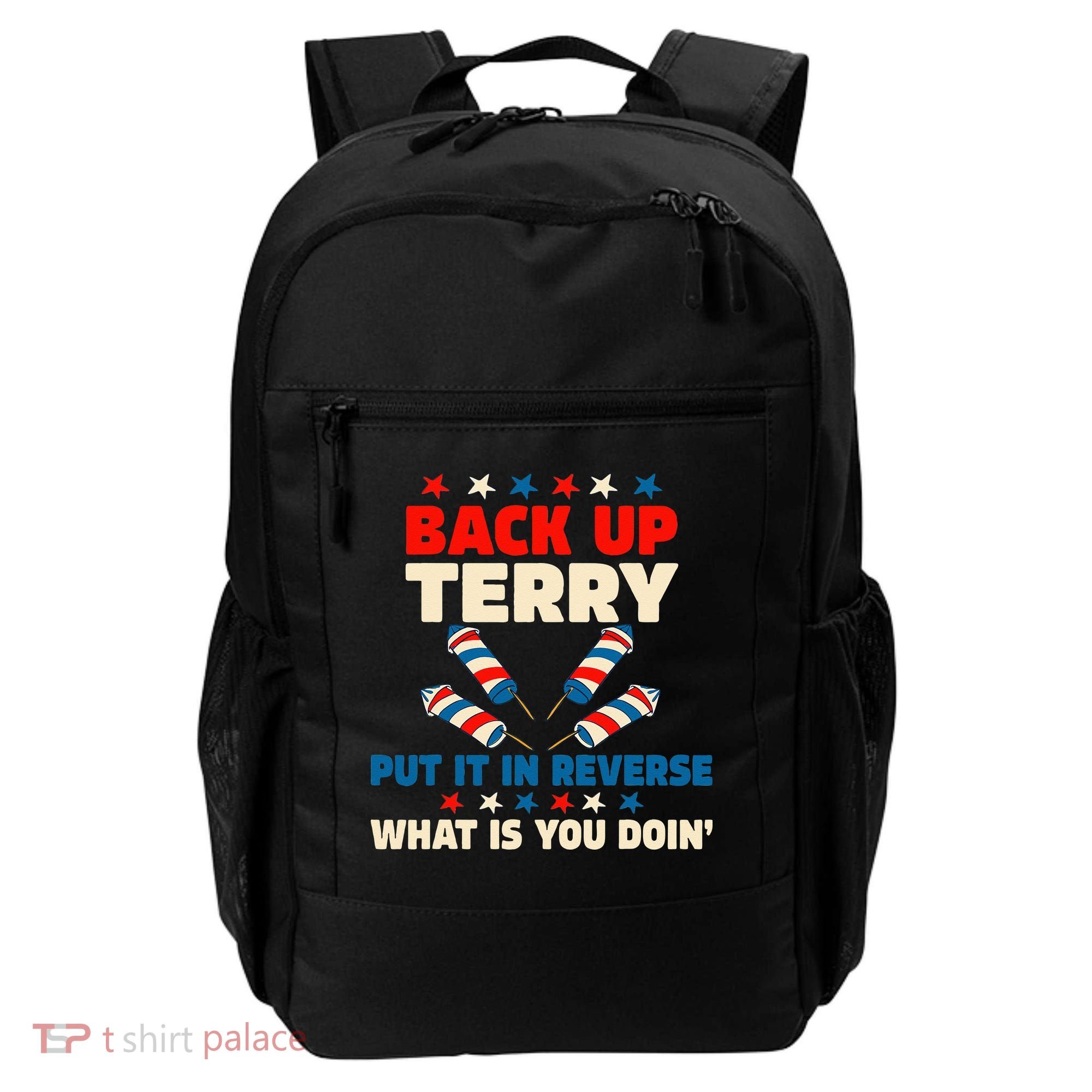 Back It Up Terry Put It In Reverse July 4th Fireworks Terry Backpack