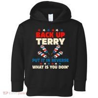 Back It Up Terry Put It In Reverse July 4th Fireworks Terry Toddler Hoodie thumb 0