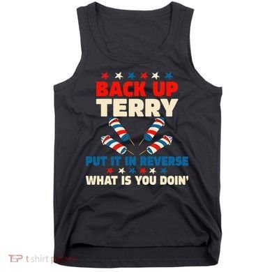 Back It Up Terry Put It In Reverse July 4th Fireworks Terry Tank Top