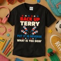 Back It Up Terry Put It In Reverse July 4th Fireworks Terry Kids T-Shirt thumb 3