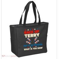 Back It Up Terry Put It In Reverse July 4th Fireworks Terry Tote Bag thumb 2