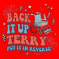 Back It Up Terry Put It In Reverse 4th Of July Independence Day America Santa Hat thumb 1