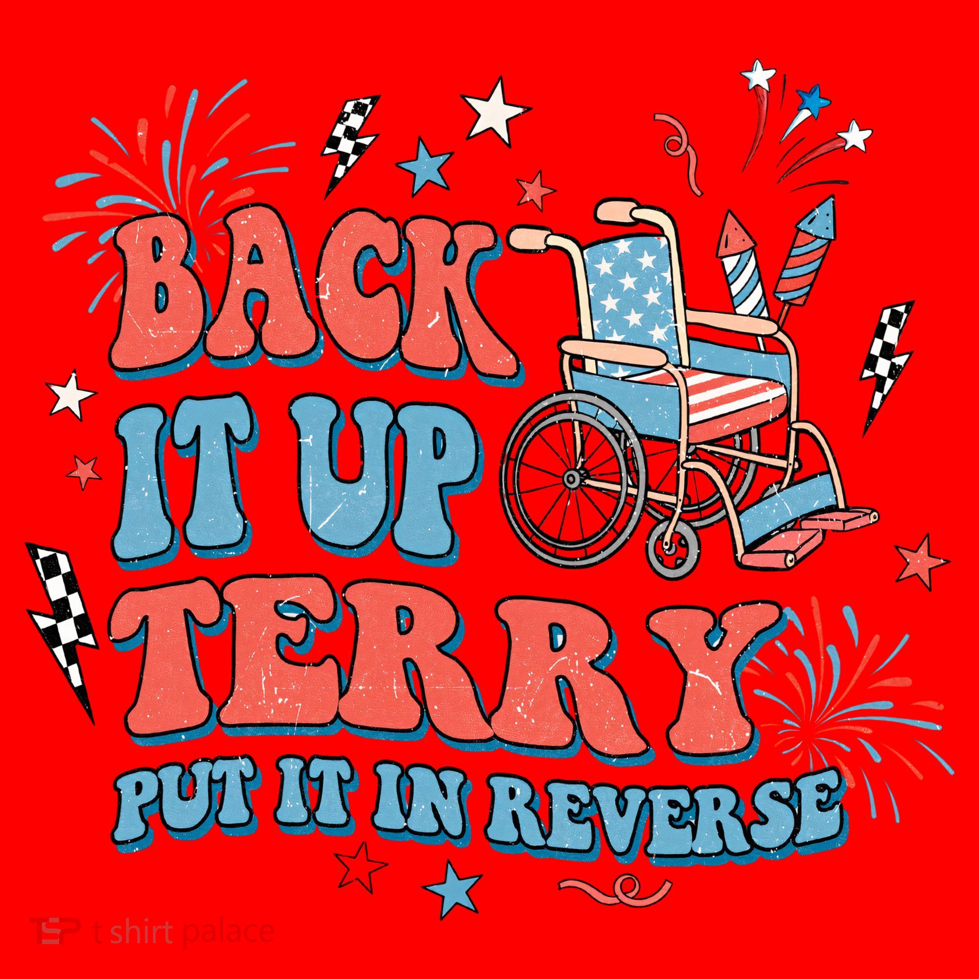 Back It Up Terry Put It In Reverse 4th Of July Independence Day America Santa Hat