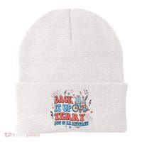 Back It Up Terry Put It In Reverse 4th Of July Independence Day America Beanie thumb 0