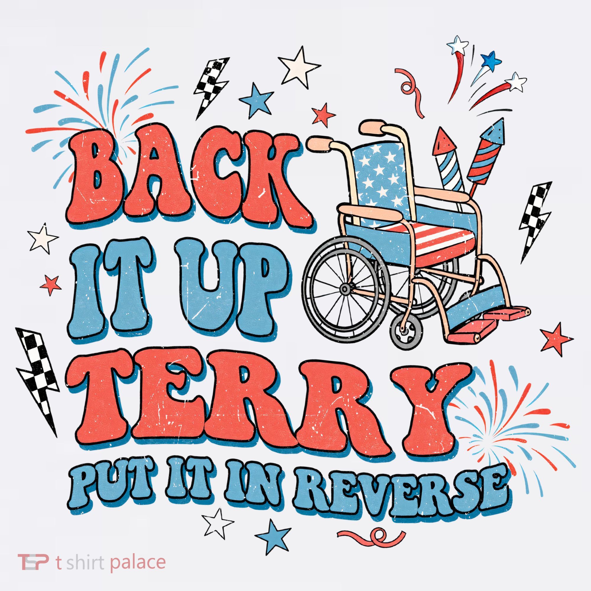 Back It Up Terry Put It In Reverse 4th Of July Independence Day America Women's Tank Top