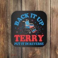 Back It Up Terry Put It In Reverse 4th Of July Fireworks Coaster thumb 0