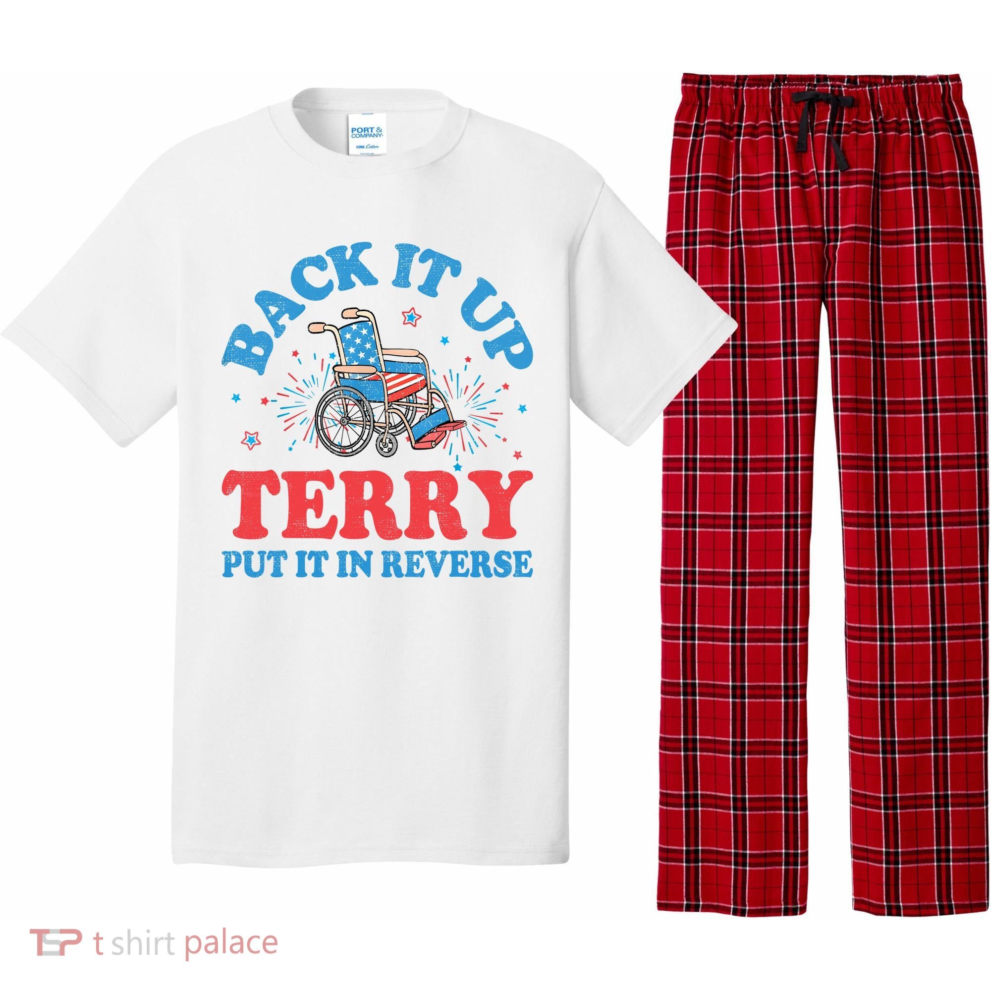 Back It Up Terry Put It In Reverse 4th Of July Fireworks Pajama Set
