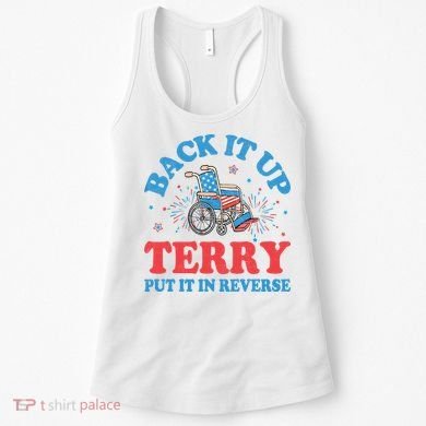 Back It Up Terry Put It In Reverse 4th Of July Fireworks Women's Tank Top