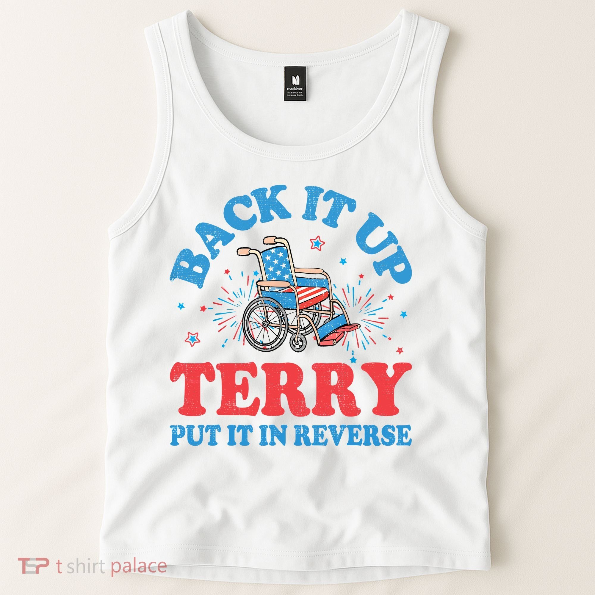 Back It Up Terry Put It In Reverse 4th Of July Fireworks Tank Top