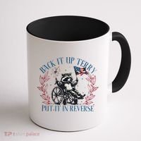 Back It Up Terry Retro 4th Of July Coffee Mug thumb 1