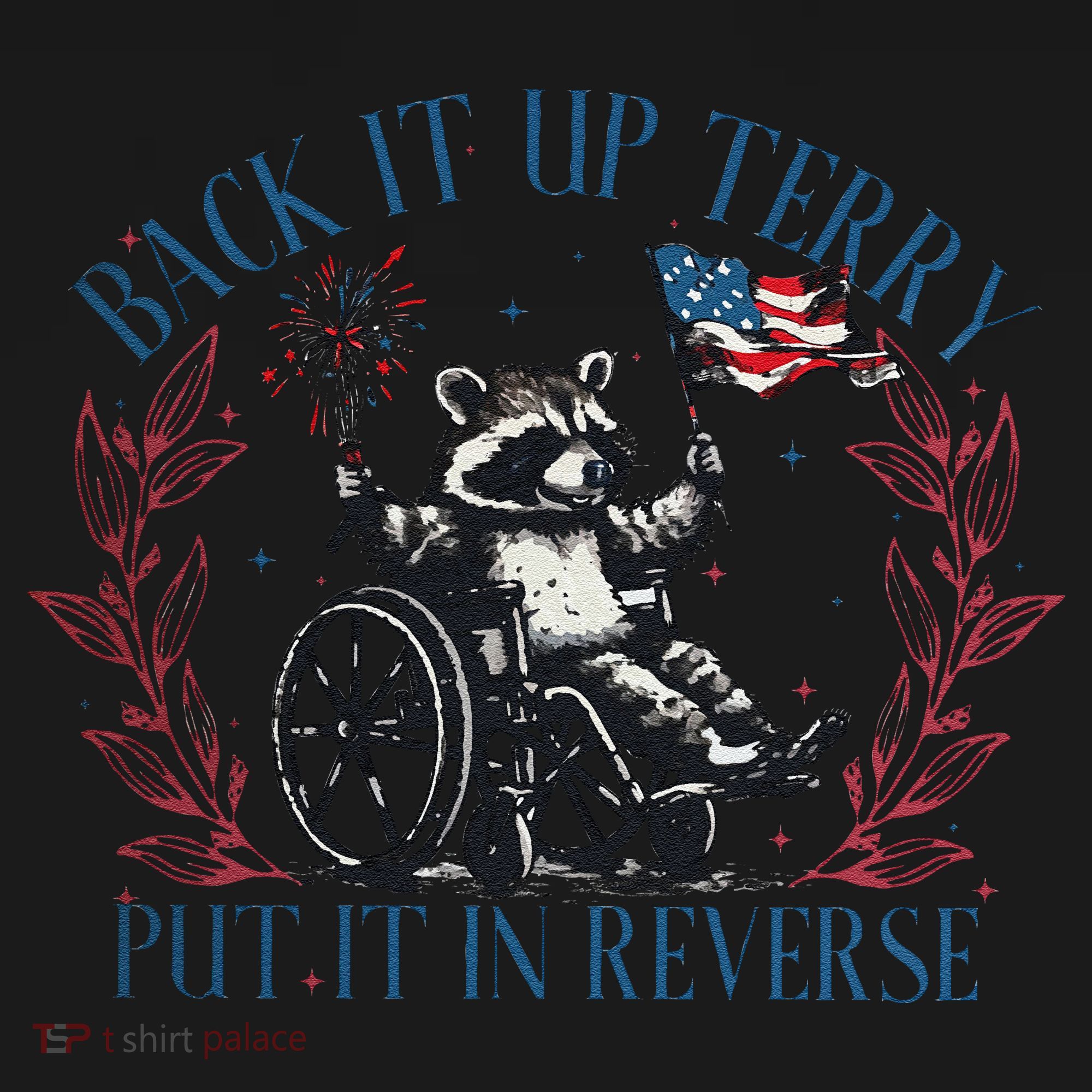 Back It Up Terry Retro 4th Of July Coaster