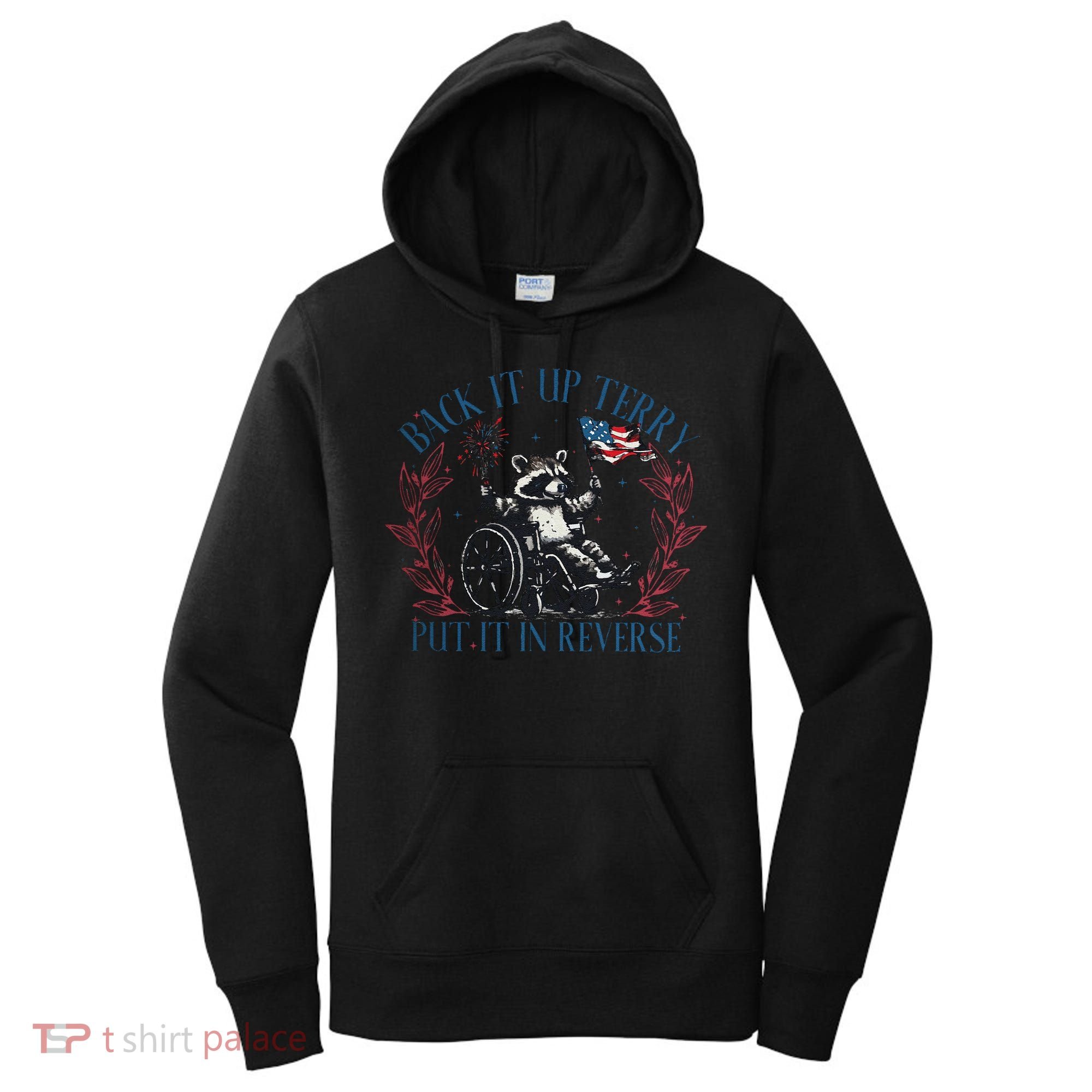 Back It Up Terry Retro 4th Of July Women's Hoodie