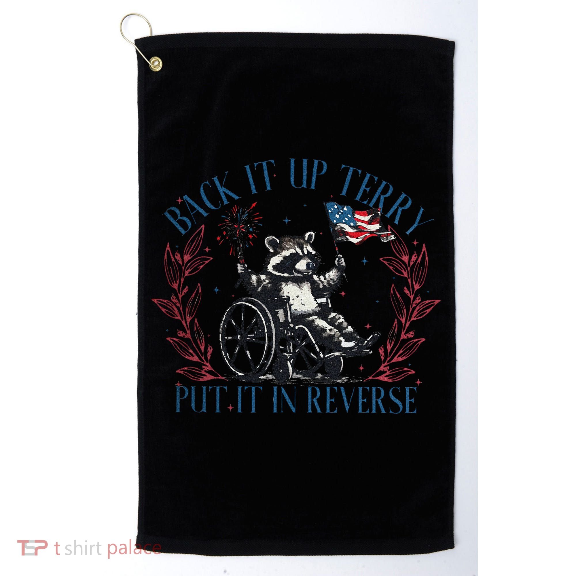 Back It Up Terry Retro 4th Of July Golf Towel