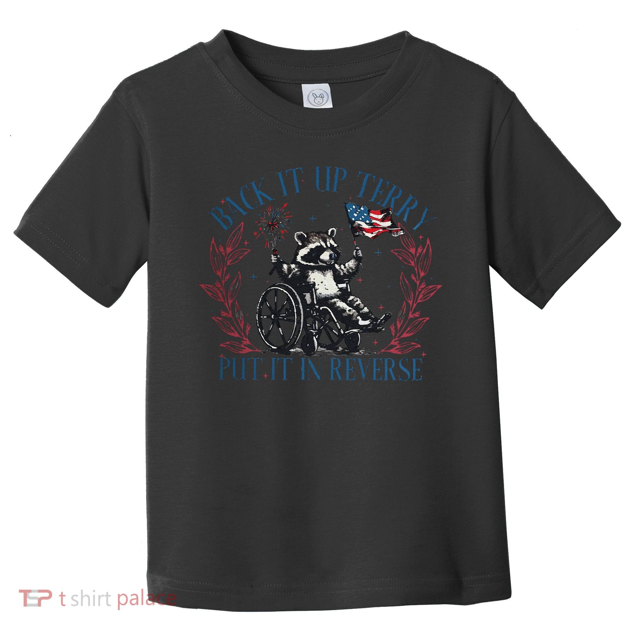 Back It Up Terry Retro 4th Of July Toddler T-Shirt