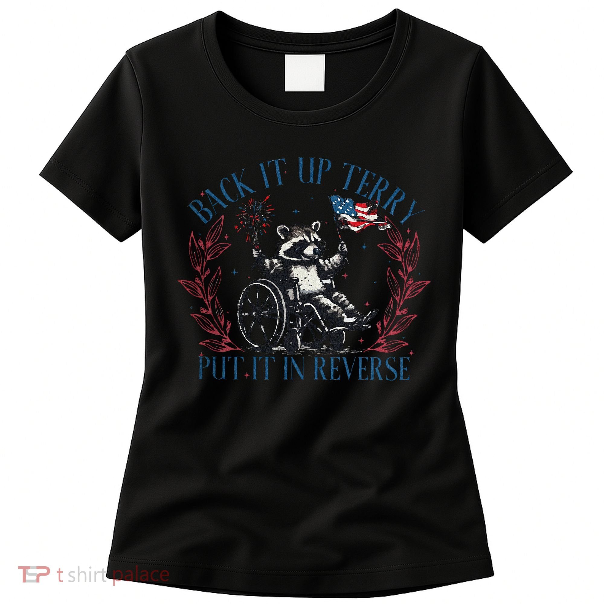 Back It Up Terry Retro 4th Of July Women's T-Shirt