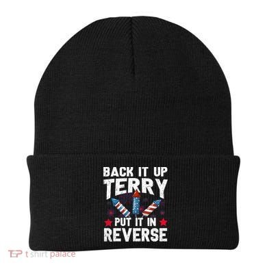 Back It Up Terry Put It In Reverse Firework Flag 4th Of July Beanie