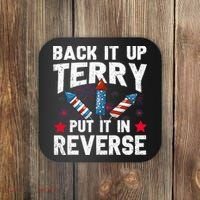 Back It Up Terry Put It In Reverse Firework Flag 4th Of July Coaster thumb 0