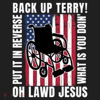 Back It Up Terry 4th Of July Meme Put It In Reverse Usa Flag Gift Women's Sweatshirt thumb 2