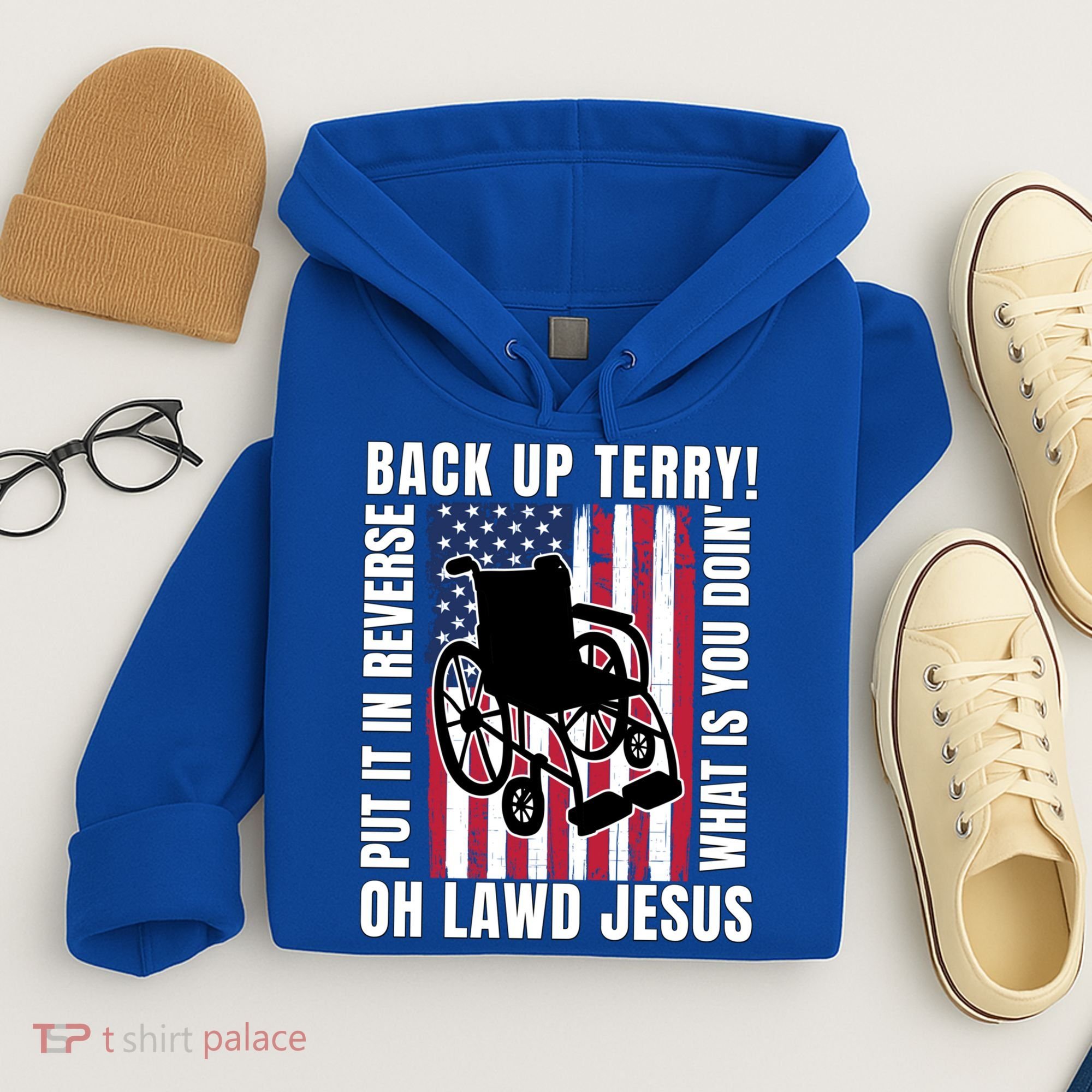 Back It Up Terry 4th Of July Meme Put It In Reverse Usa Flag Gift Hoodie