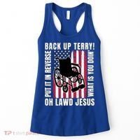 Back It Up Terry 4th Of July Meme Put It In Reverse Usa Flag Gift Women's Tank Top thumb 0