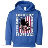 Back It Up Terry 4th Of July Meme Put It In Reverse Usa Flag Gift Toddler Hoodie thumb 0