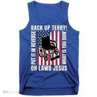 Back It Up Terry 4th Of July Meme Put It In Reverse Usa Flag Gift Tank Top thumb 0